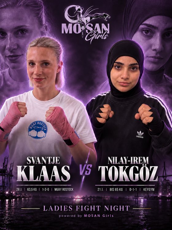Fight Card: Svantje Klaas (Muay Rostock) gegen Nilay-Irem Tokgöz (Keygym), K1