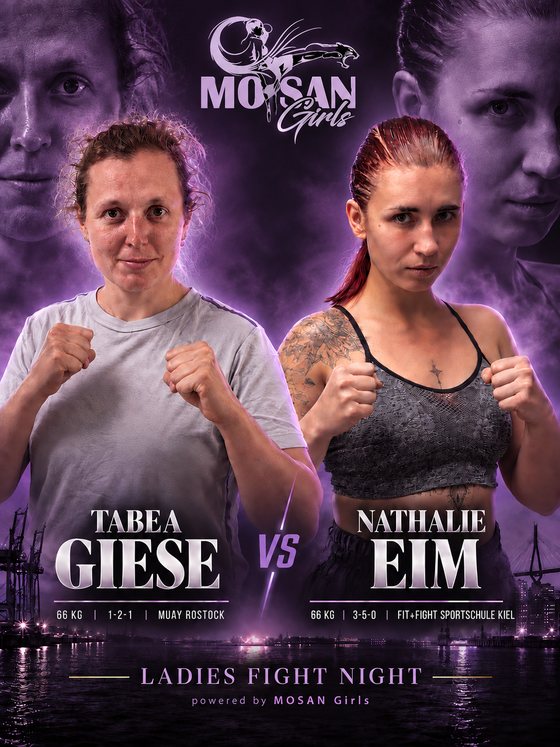 Fight Card: Tabea Giese (Muay Rostock) gegen Nathalie Eim (Fit+Fight Sportschule Kiel), Muay Thai · 66 kg